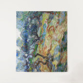 ビンセント・ヴァン・ゴッホ – オリーブの木：明るい青の空 タペストリー (正面)