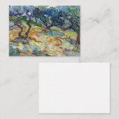 ビンセント・ヴァン・ゴッホ – オリーブの木:明るい青の空 ノートカード (正面/裏面)