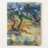 ビンセント・ヴァン・ゴッホ – オリーブの木：明るい青の空 プランナー手帳 (裏面)