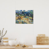 ビンセント・ヴァン・ゴッホ – オリーブの木:明るい青の空 ポスター (キッチン)