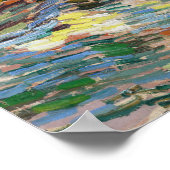 ビンセント・ヴァン・ゴッホ – オリーブの木:明るい青の空 ポスター (角)