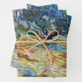 ビンセント・ヴァン・ゴッホ – オリーブの木：明るい青の空 ラッピングペーパーシート (インサイチュ)