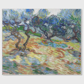 ビンセント・ヴァン・ゴッホ – オリーブの木：明るい青の空 ラッピングペーパー (フラット)