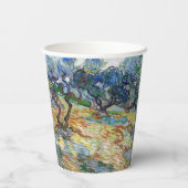 ビンセント・ヴァン・ゴッホ – オリーブの木：明るい青の空 紙コップ (裏面)