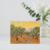 ビンセント・ヴァン・ゴッホ – オリーブの木，黄色の空と太陽 (スタンド正面)