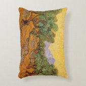ビンセント・ヴァン・ゴッホ – オリーブの木,黄色の空と太陽 アクセントクッション (正面(垂直))