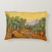 ビンセント・ヴァン・ゴッホ – オリーブの木,黄色の空と太陽 アクセントクッション (裏面)