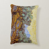 ビンセント・ヴァン・ゴッホ – オリーブの木,黄色の空と太陽 アクセントクッション (裏面(縦))