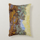 ビンセント・ヴァン・ゴッホ – オリーブの木,黄色の空と太陽 アクセントクッション (正面(垂直))