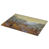 ビンセント・ヴァン・ゴッホ – オリーブの木，黄色の空と太陽 カッティングボード (角)