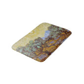 ビンセント・ヴァン・ゴッホ – オリーブの木,黄色の空と太陽 バスマット (アングル)