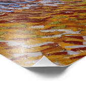 ビンセント・ヴァン・ゴッホ – オリーブの木,黄色の空と太陽 フォトプリント (角)