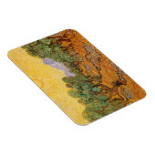 ビンセント・ヴァン・ゴッホ – オリーブの木,黄色の空と太陽 マグネット (右側)