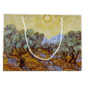 ビンセント・ヴァン・ゴッホ – オリーブの木，黄色の空と太陽 ラージペーパーバッグ (裏面)