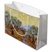 ビンセント・ヴァン・ゴッホ – オリーブの木，黄色の空と太陽 ラージペーパーバッグ (裏面アングル)