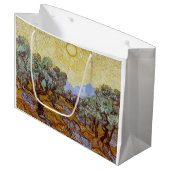 ビンセント・ヴァン・ゴッホ – オリーブの木，黄色の空と太陽 ラージペーパーバッグ (正面アングル)