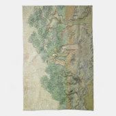 ビンセント・ヴァン・ゴッホ – オリーブピッキング キッチンタオル (縦)