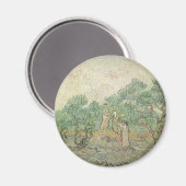 ビンセント・ヴァン・ゴッホ – オリーブピッキング マグネット (正面/裏面)