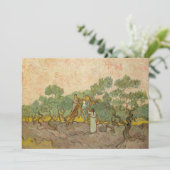 ビンセント・ヴァン・ゴッホ – オリーブ狩り女性 サンキューカード (スタンド正面)