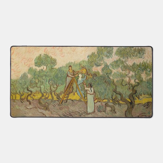 ビンセント・ヴァン・ゴッホ – オリーブ狩り女性 デスクマット (正面)