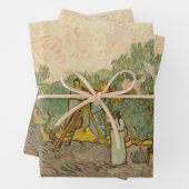 ビンセント・ヴァン・ゴッホ – オリーブ狩り女性 ラッピングペーパーシート (インサイチュ)