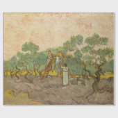 ビンセント・ヴァン・ゴッホ – オリーブ狩り女性 ラッピングペーパー (フラット)