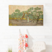 ビンセント・ヴァン・ゴッホ – オリーブ狩り女性 横断幕 (インサイチュ)