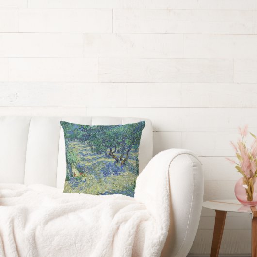 ビンセント・ヴァン・ゴッホ・オリーブ・オーチャード クッション (ソファ)