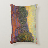 ビンセント・ヴァン・ゴッホ – オリーブ・グローブ，オレンジスカイ アクセントクッション (正面(垂直))