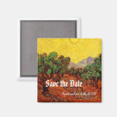 ビンセント・ヴァン・ゴッホ・オリーブ・ツリーズ マグネット (正面/裏面)