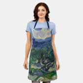 ビンセント・ヴァン・ゴッホ – オリーブ・ツリー，アルピレス山脈 エプロン (着用した状態)