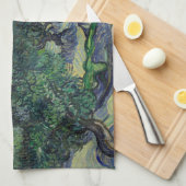 ビンセント・ヴァン・ゴッホ – オリーブ・ツリー,アルピレス山脈 キッチンタオル (四つ折り)