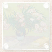 ビンセント・ヴァン・ゴッホ・オレアンダー絵を描フラワーズ ガラスコースター (裏面)