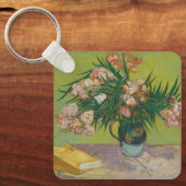 ビンセント・ヴァン・ゴッホ・オレアンダー絵を描フラワーズ キーホルダー (正面)