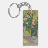 ビンセント・ヴァン・ゴッホ・オレアンダー絵を描フラワーズ キーホルダー (正面左)