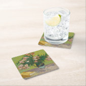 ビンセント・ヴァン・ゴッホ・オレアンダー絵を描フラワーズ スクエアペーパーコースター (インサイチュ)