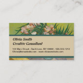 ビンセント・ヴァン・ゴッホ・オレアンダー絵を描フラワーズ 名刺 (正面)