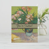 ビンセント・ヴァン・ゴッホ・オレアンダー絵を描フラワーズ 招待状 (スタンド正面)