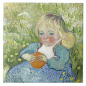 ビンセント・ヴァン・ゴッホ・オレンジの子 タイル (正面)