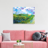 ビンセント・ヴァン・ゴッホ – オーヴェースの緑の小麦畑 キャンバスプリント (インサイチュ (リビング))