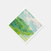 ビンセント・ヴァン・ゴッホ – オーヴェース州グリーンウィートフィールド スタンダードカクテルナプキン (角)