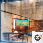 ビンセント・ヴァン・ゴッホ – オーヴェール近郊の小麦畑 ウィンドウサイン (カフェ窓)