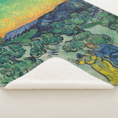 ビンセント・ヴァン・ゴッホ – カップルと月の風景 シェルパブランケット (3/4)