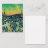 ビンセント・ヴァン・ゴッホ – カップルと月の風景 ノートカード (正面/裏面)