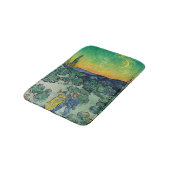 ビンセント・ヴァン・ゴッホ – カップルと月の風景 バスマット (アングル)