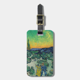 ビンセント・ヴァン・ゴッホ – カップルと月の風景 ラゲッジタグ