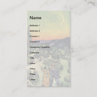 ビンセント・ヴァン・ゴッホ – カップルファインアートの風景 名刺