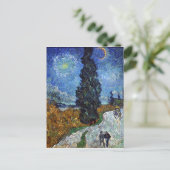 ビンセント・ヴァン・ゴッホ・カントリー・ロード・イン・プロヴァンス・バイ・ナイト ポストカード (スタンド正面)