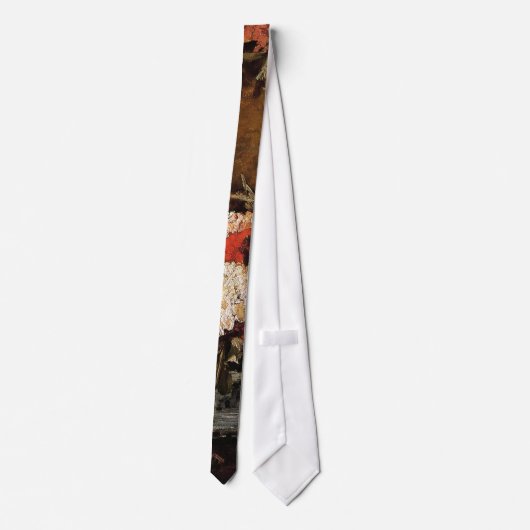 ビンセント・ヴァン・ゴッホ – カーネーション付き花瓶 – ファインアート ネクタイ (裏面)