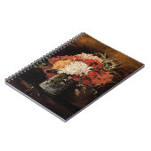 ビンセント・ヴァン・ゴッホ – カーネーション付き花瓶 – ファインアート ノートブック (左側)